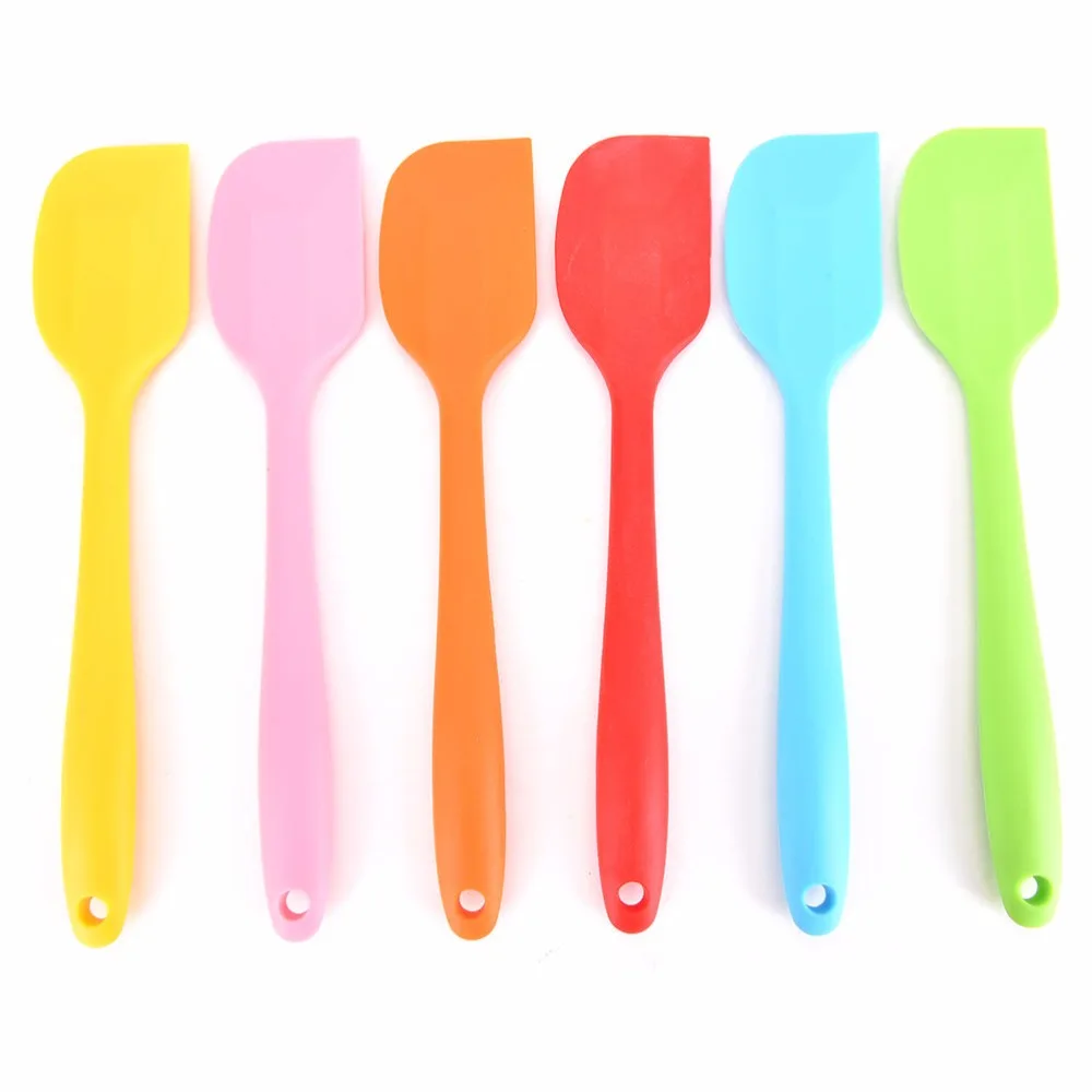 1pcs Silicone Spatula Colorful Kitchen Cake Scraper Baking Bakeware