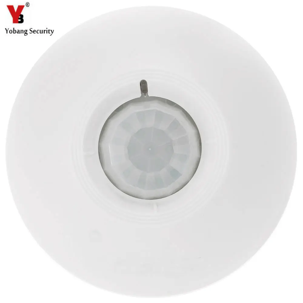 

Yobang Security 360 Degree 433MHz Wireless Ceiling PIR Infrared Pasive Motion Sensor Detector For Home Security Alarm System