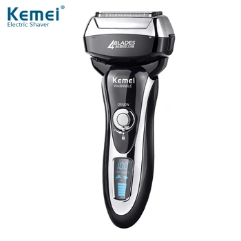 

High Quality Electric Shaver 4 Blade Shaving Machine With LCD Display Beard Trimmer Fast Charging Male Electric Razor 40D