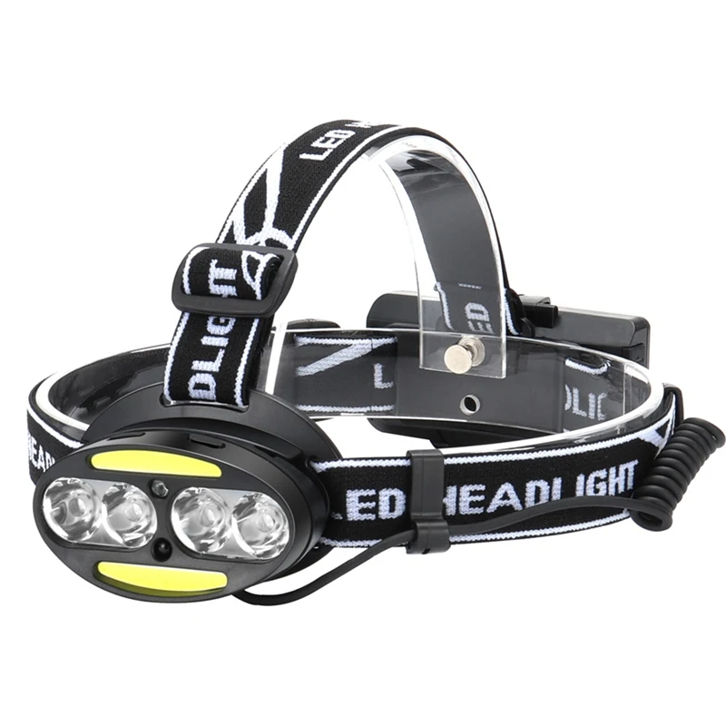 

Headlamp Flashlight, Led Headlamp Sensor USB Rechargeable Headlamp 7 Modes Headlamp Waterproof Headlight With Rechargeable