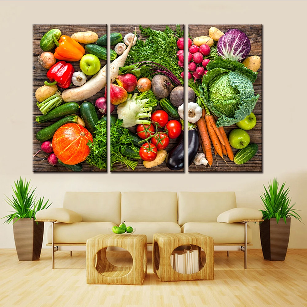 3 шт. декоративные настенные картины для гостиной|decoration for living room|fruit paintingscanvas art |