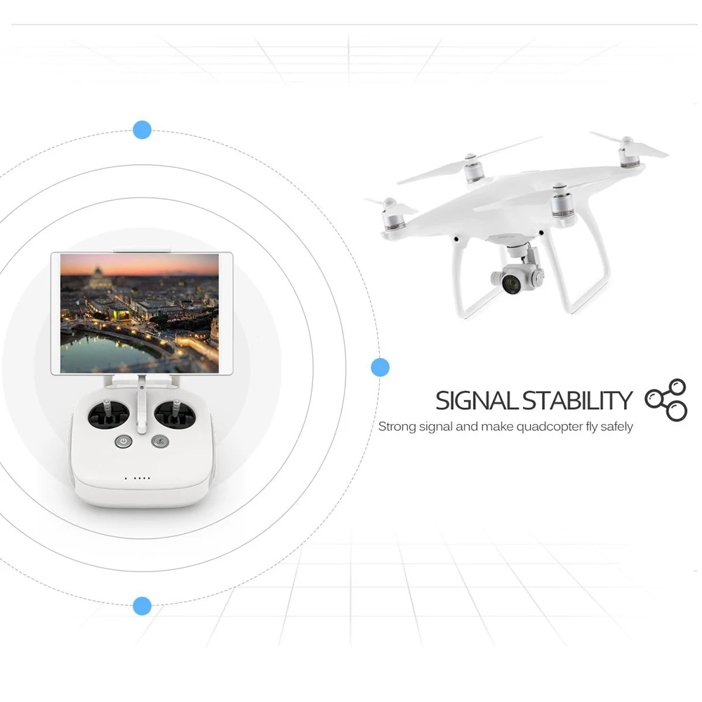 Усилитель диапазона антенны контроллер сигнала расширитель для DJI Phantom 3 Advanced/3 Professional/3 SE/Phantom 4/4 Pro/Inspire 1