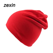 Bonnets en coton tricoté pour nouveau-né, couleur unie, pour automne et hiver