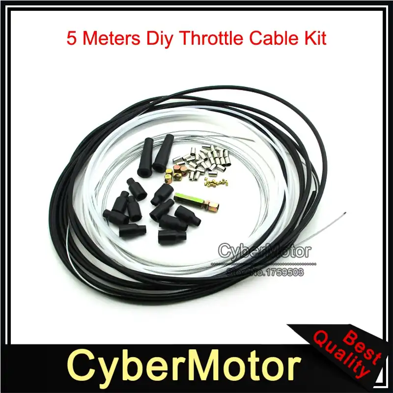 5 メートルオートバイdiyスロットルケーブルキット乳首フェルールピットダートバイクモトクロス Fuel Filter Aliexpress