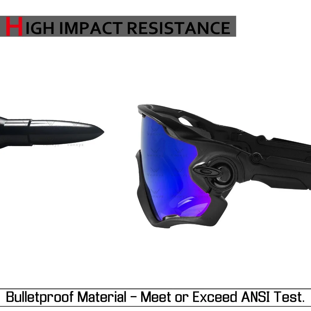 Vonxyz Multiple Choices Polarized Replacement Lenses for-Oakley Fast Jacket Sunglasses
