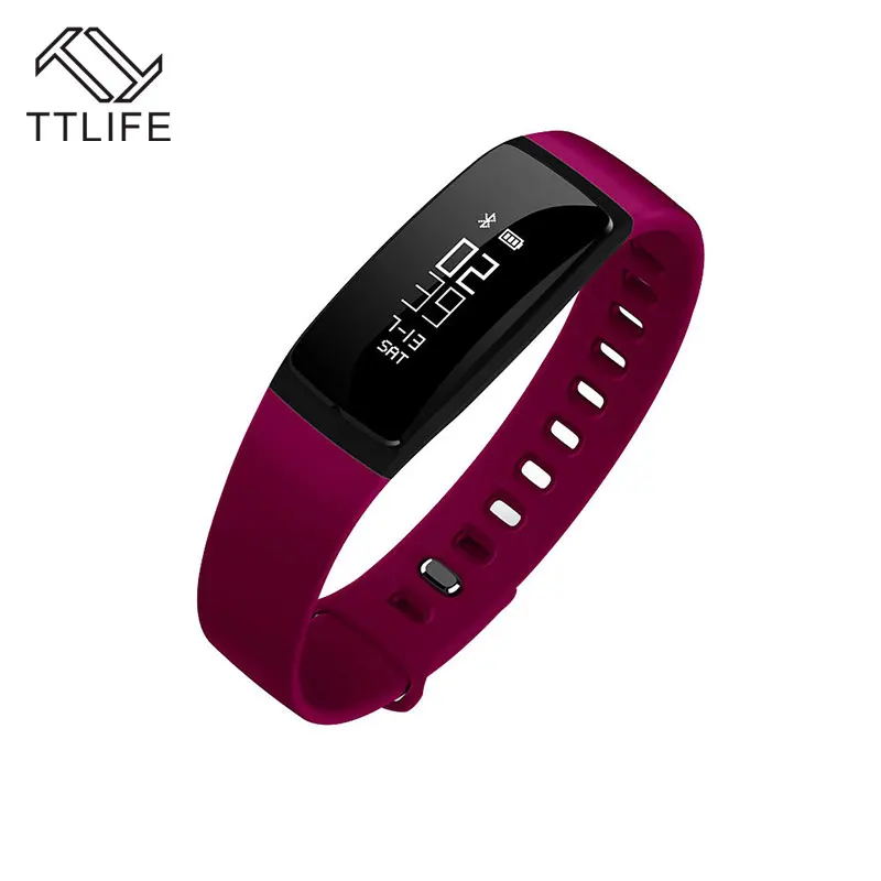 TTLIFE V07 Smart Band Blood Pressure Bracelet Heart Rate Fitness
