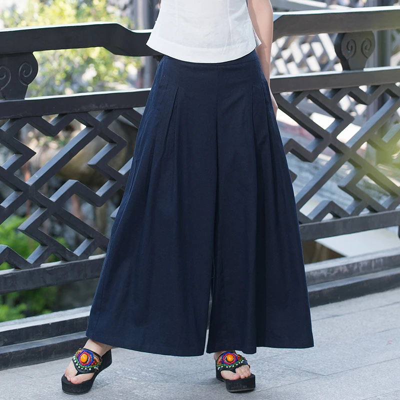 Linen palazzo pants plus size Clearance