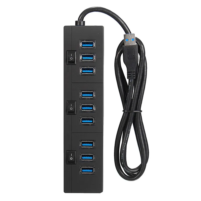 

Universal Switch USB 3.0 10 Port USB Hub Power Socket US Plug Eletrical Power Plug USB Hub for Phone for iPhoneTablet ELEGIANT