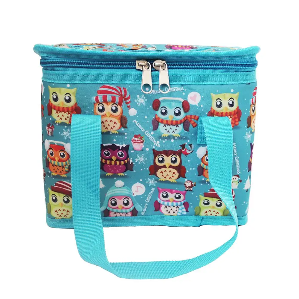 

4L Insulated Portable Lunch Bags Keep Picnic Food Fresh Cool Lunch Cooler Bag Thermal Lunch Box For Kids woman Men Blue
