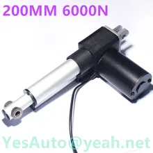 12VDC 24VDC 200 мм ход 42 мм/сек. быстрая скорость 6000N 600 кг 1320LBS сверхмощный DC W01 линейный привод