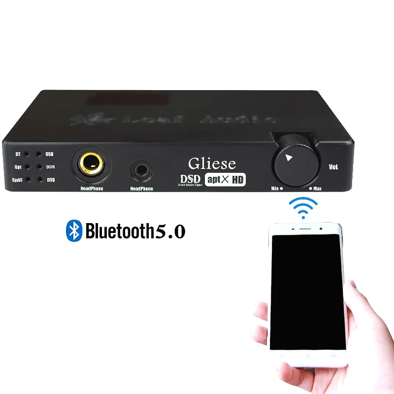  CSR8675 Bluetooth 5.0 dac ES9038 ES9038Q2M XMOS coaxial optical OTG USB aptX-HD amp decoding machin