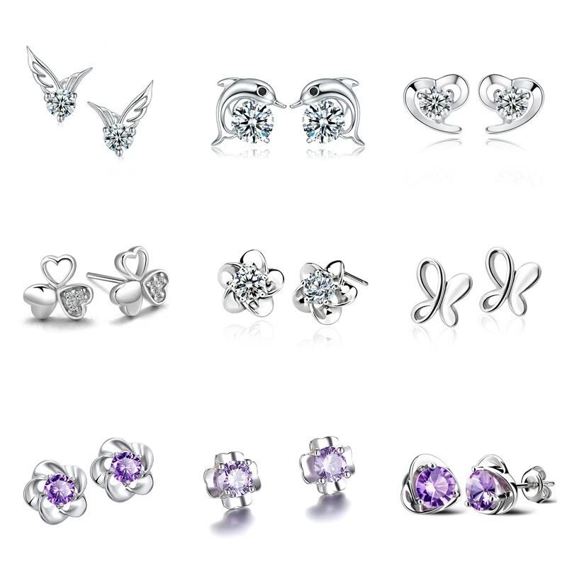

Simple Stud Earring For Women Jewelry Earrings Imitation Pearl Heart Flower Exquisite Summer Sweet Gift Elegant Pretty Popular