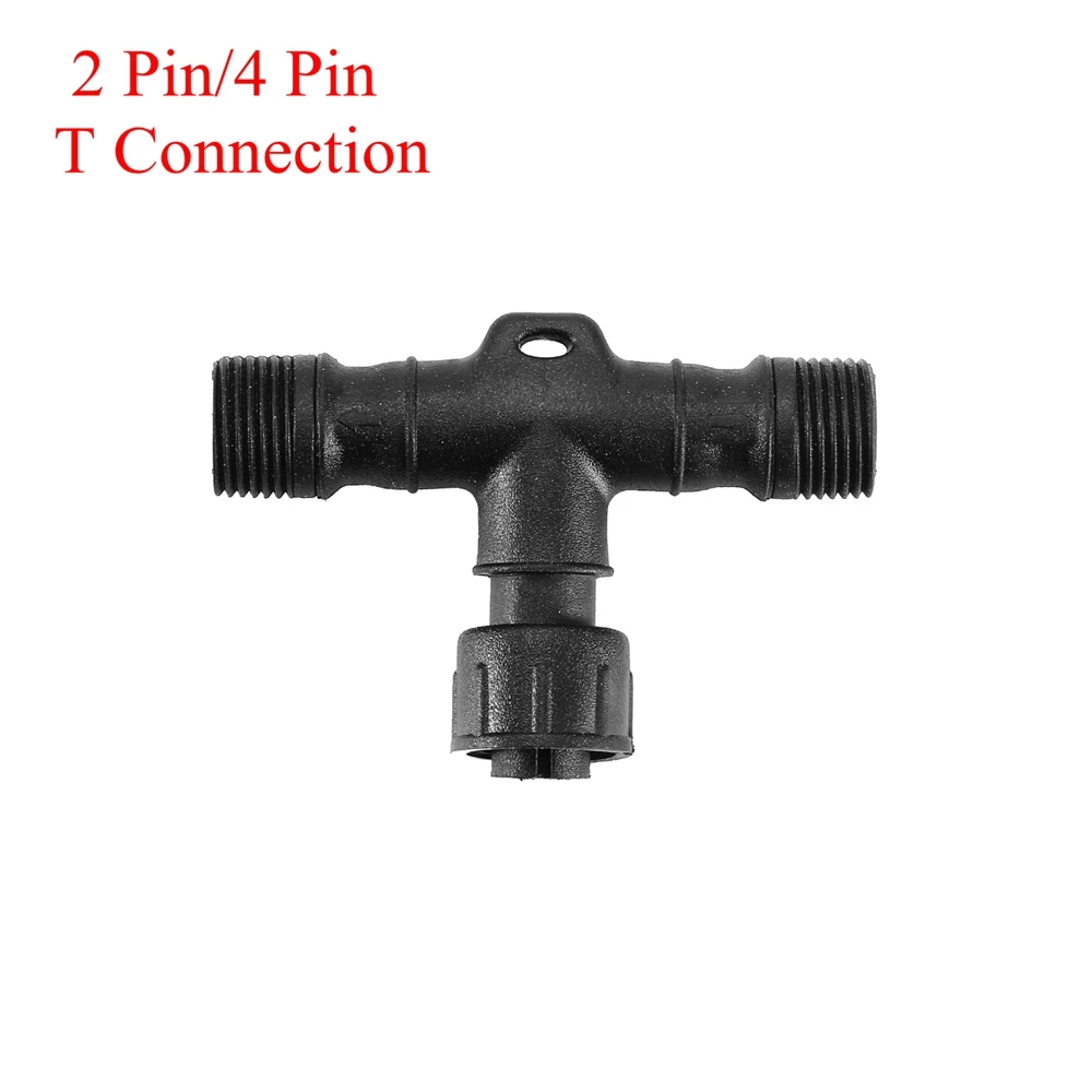CE ROHS PC Черный 2 PIN/4 PIN T соединение высокое качество длительный срок службы 8 мм/12 мм