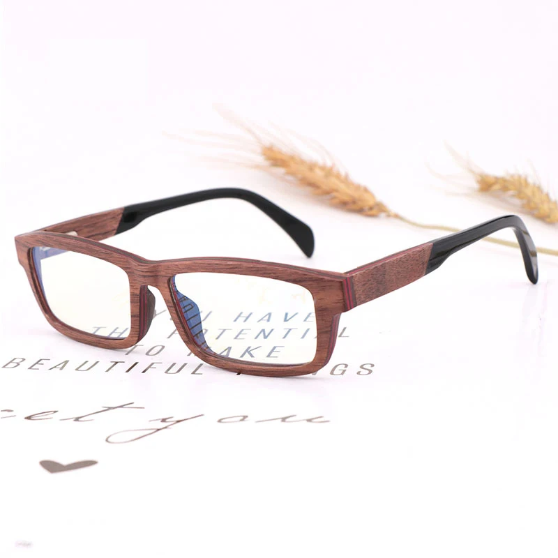 Анти-синие деревянные очки для мужчин/женщин радиационной защиты очки ручной работы деревянные бамбуковые солнцезащитные очки
