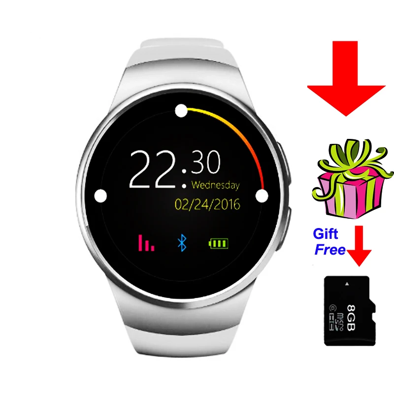 

Kw18 Bluetooth Smart Watch SmartWatch Phone support SIM TF Card Fitness wristwatch for apple samsung gear S2 huawei P30