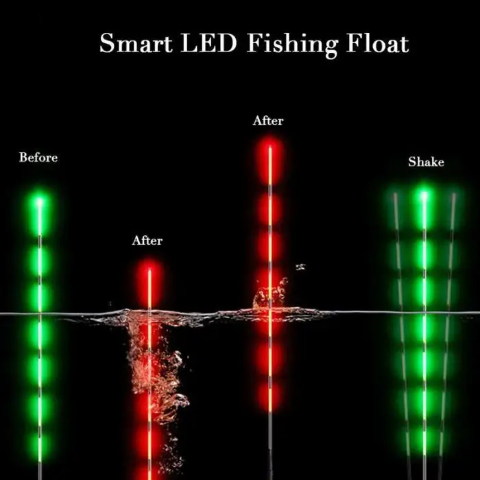 3 шт. умный поплавок для рыбалки светодиодный свет ночной Световой поплавки Гравитация автоматически напоминают XR-Hot