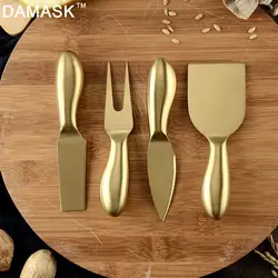 DAMASK 4 шт./компл. нож для сыра набор ножей Кухня сыр резак кухонные инструменты лопаточка для шеф-повара сковорода для торта омлет