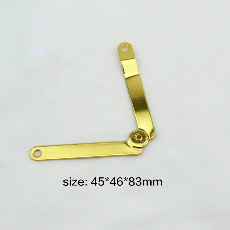 200PCS 45*46*83mm Support Hinge Gold Finish Lid Stay Brace For Wood Box