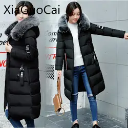 Черные длинные Водонепроницаемый Для женщин Пальто для будущих мам плюс Размеры Пиджаки Женский Куртки с капюшоном Tessel дамы Пальто для