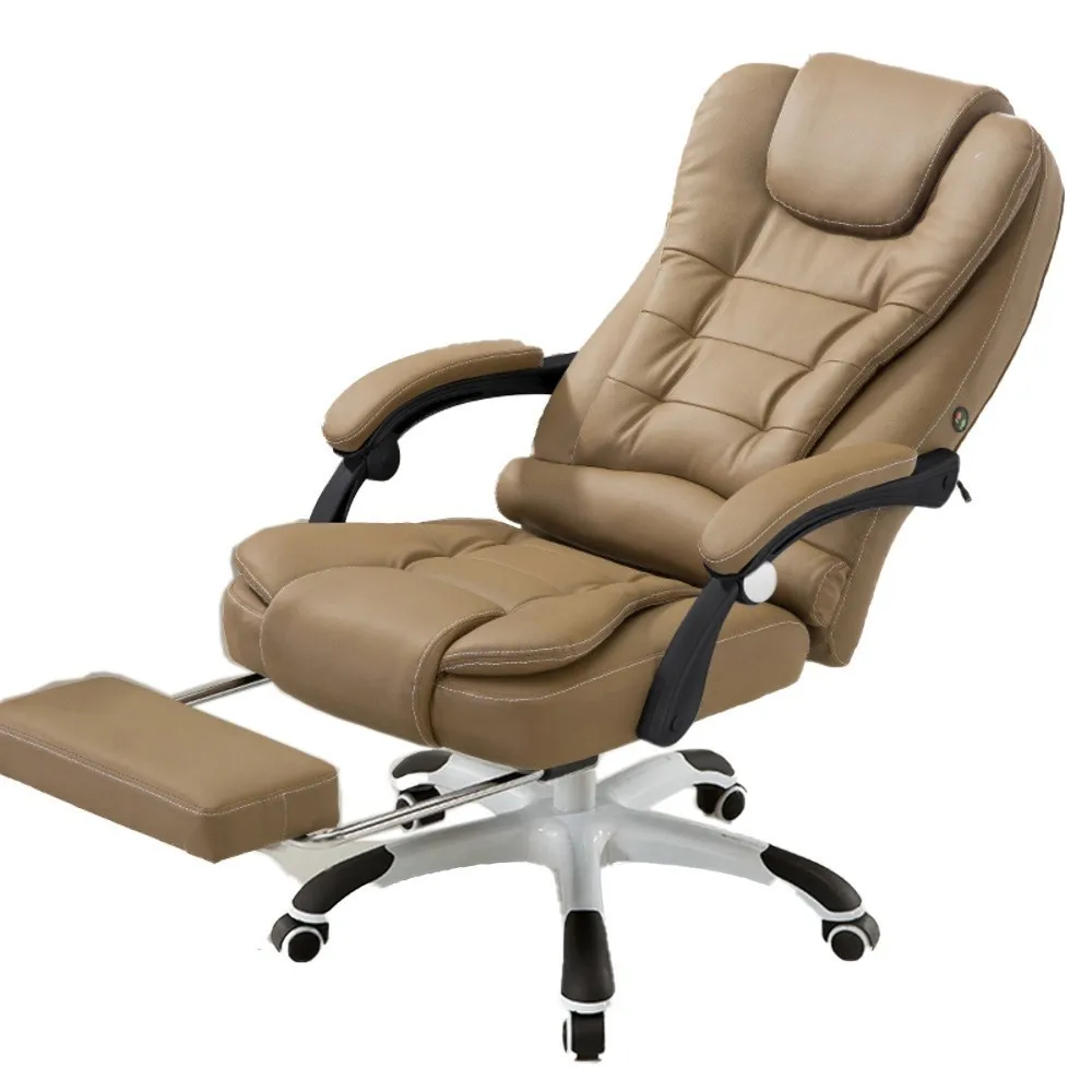 

Luxury Quality Poltrona H-8 Silla Gamer Boss Synthetic Leather Chair Ergonomics Massage With Footrest Can Lie Office Furniture