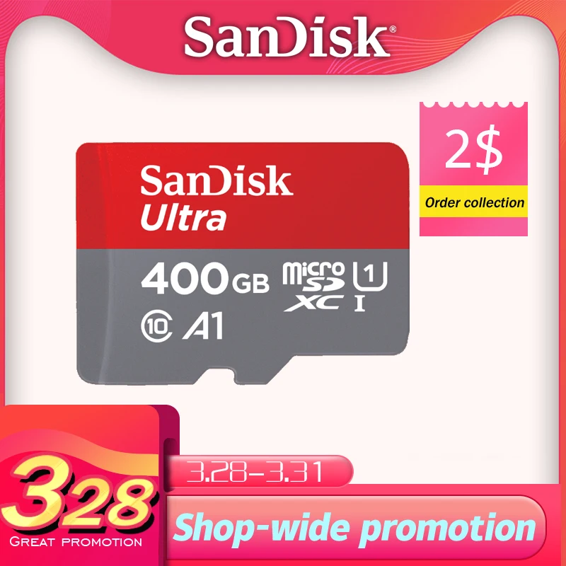 Купить Карта памяти SanDisk карта micro sd 16 gb 32 gb Max 98 м с micro sd 64 gb 128 gb 256 gb Max 100 м с Uitra C10 TF карты для телефона планшета PC