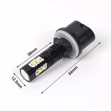 2017 2pc 50W HID White 880 H27 PG13 899 890 for Projector LED Bulbs For Auto Car Fog Lights Driving Daytime Running lamp New