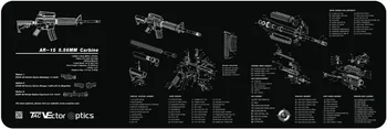 

Vector Optics 36x12 Inch AR15 .223 Carbine Gun Cleaning Bench Rubber Mat Accessory All Rifle Parts List Schematics