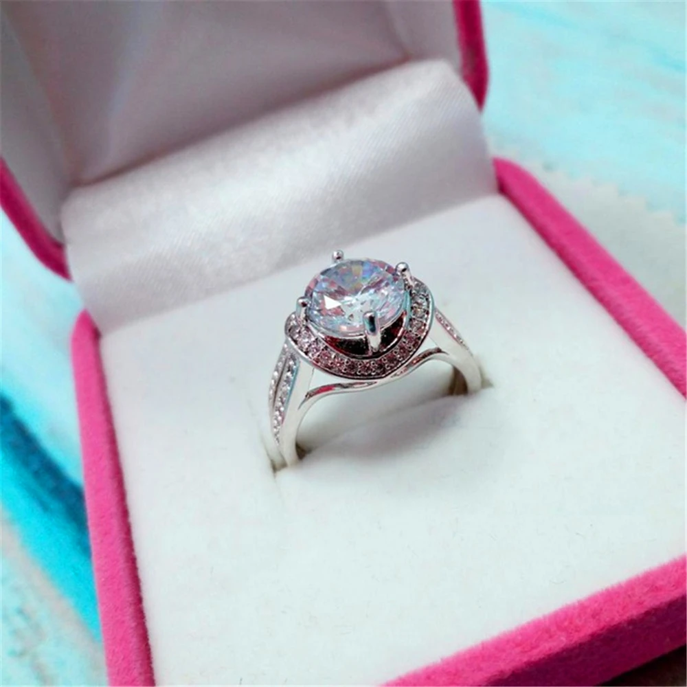 

A woman's favourite is an oversized shiny zircon the size of a pebble, lavishly encrusted with miniature zircon brass rings