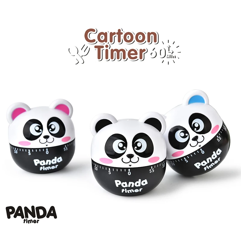 

Kitchen Useful Cooking Baking Helper Kitchen Timers Cartoon Panda Timer 60 Minute Easy Operate