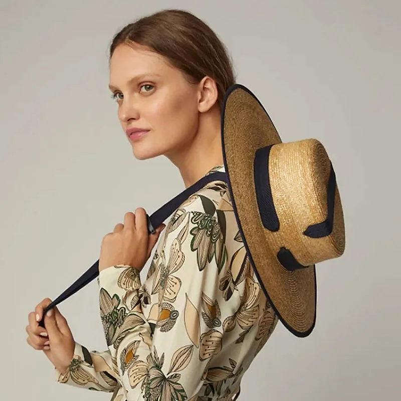 New Wide Brim Summer Beach Hat Wheat 