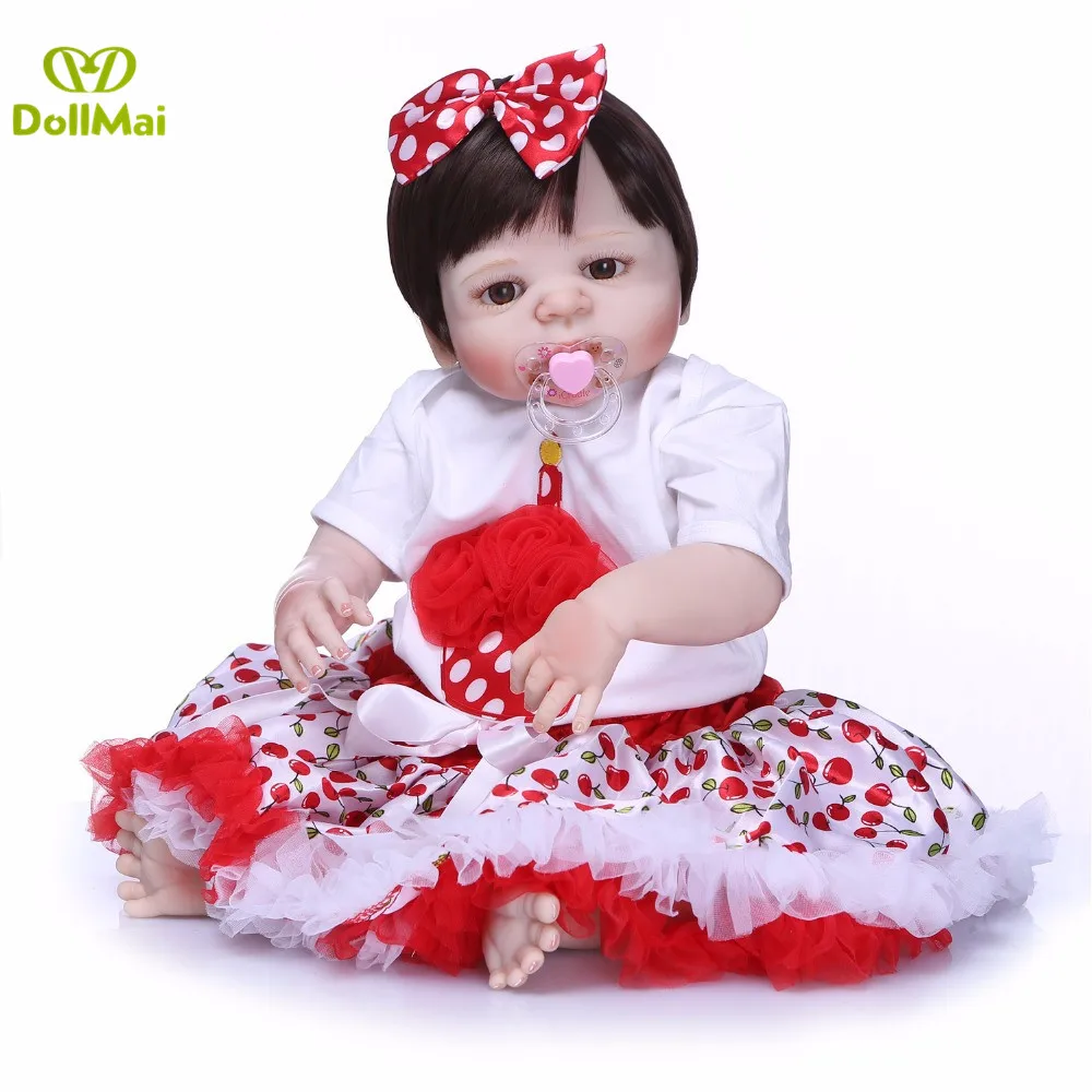 Полностью силиконовые куклы-реборн Bebe 23 дюйма 57 см Детская кукла-принцесса
