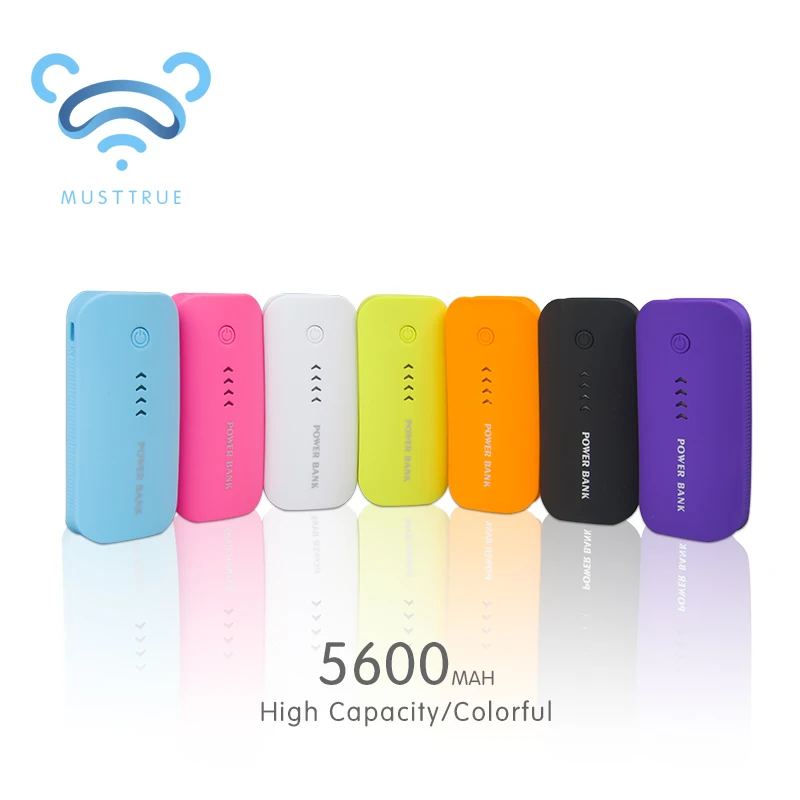  2*18650 Power Bank 5600mah USB Powerbank External Battery Portable Charger Bateria Externa Pack for iphone Samsung Mobile phone 