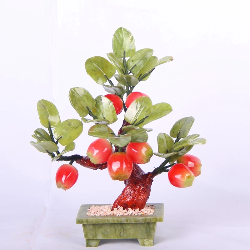 8 little apple tree jade jade ornaments jewelry crafts decorative Home