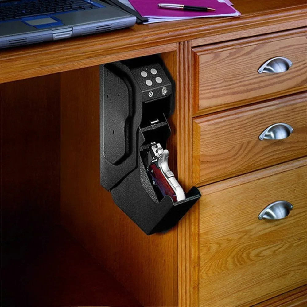 

New Fingerprint pistol safe gun safe box Fingerprint safe