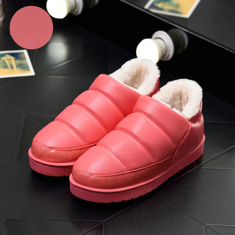 

Sooneeya Leather Plush Furry Winter Boots Women Ankle Wrap Boots Woman Platform Waterproof Snow Boot Botas Mujer Plus Size 35-46