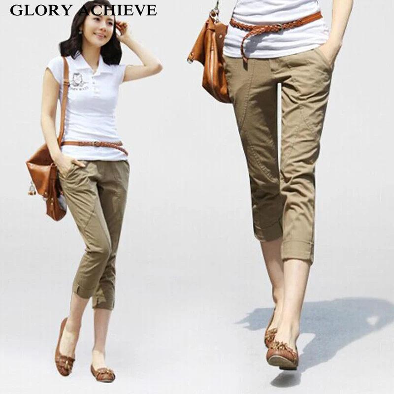 

Plus Size S-3XL Korean Women Capris Pants Summer 2016 Casual Ankle-Length Pants For Women Cotton Skinny Pencil Pant