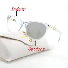 Модные кошачьи женские оптические очки дизайнерские квадратные очки для чтения винтажные солнечные фотохромные солнечные очки uv400 с коробкой FML