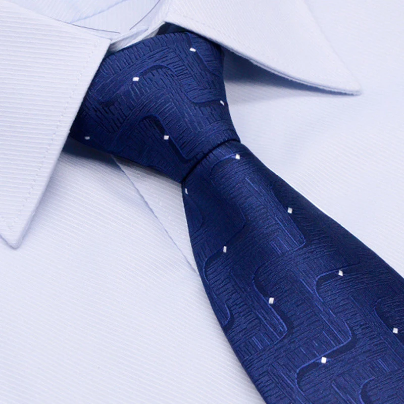 Мужские галстуки Галстук для мужчин Классический полиэфирный тканый клетчатый горошек вечерние галстук модный тонкий 8 см Свадебный деловой мужской повседневный