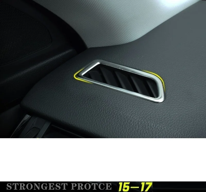 1A108C 15-17 dashboard outlet bright circle 907b air conditioning decorative box FOR Skoda Octavia for dongfeng peugeot 408 rail for box after the air conditioning outlet 408 central air rear outlet non destructive installation