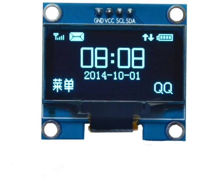 10 шт. 1.3 "OLED модуль синий цвет IIC I2C 128x64 1.3 дюймов OLED ЖК-дисплей LED Дисплей модуль для ар-Дуино 1.3 "IIC I2C общаться