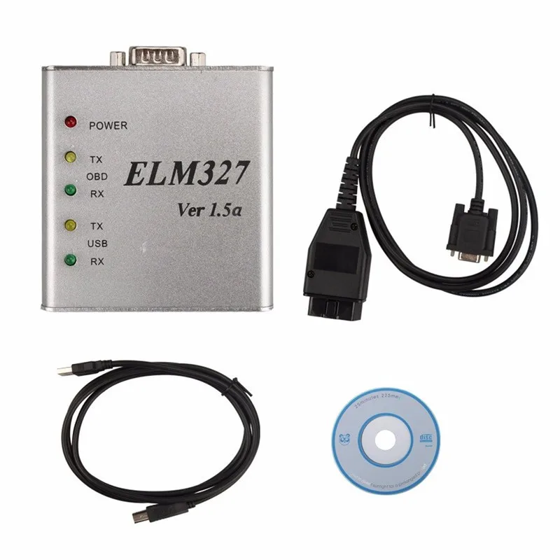 Metal Aluminum ELM327 V1.5 OBD2 Auto Diagnostic Tool Aluminum ELM 327 ...
