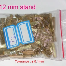 100 шт 12 мм латунная стойка/скоба/пробойник для камеры безопасности PCB модуль монтажная сборка
