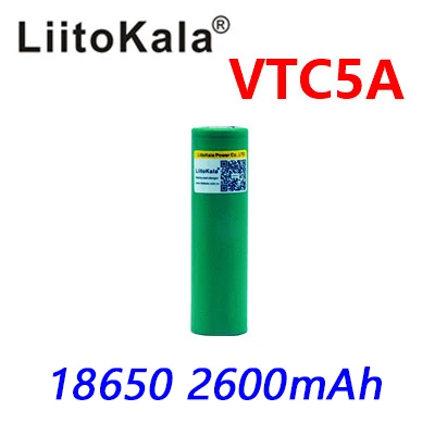 1 шт LiitoKala 3,7 V 18650 2600mah Высокая Ампер 35a литий-ионная аккумуляторная батарея vtc5a VTC