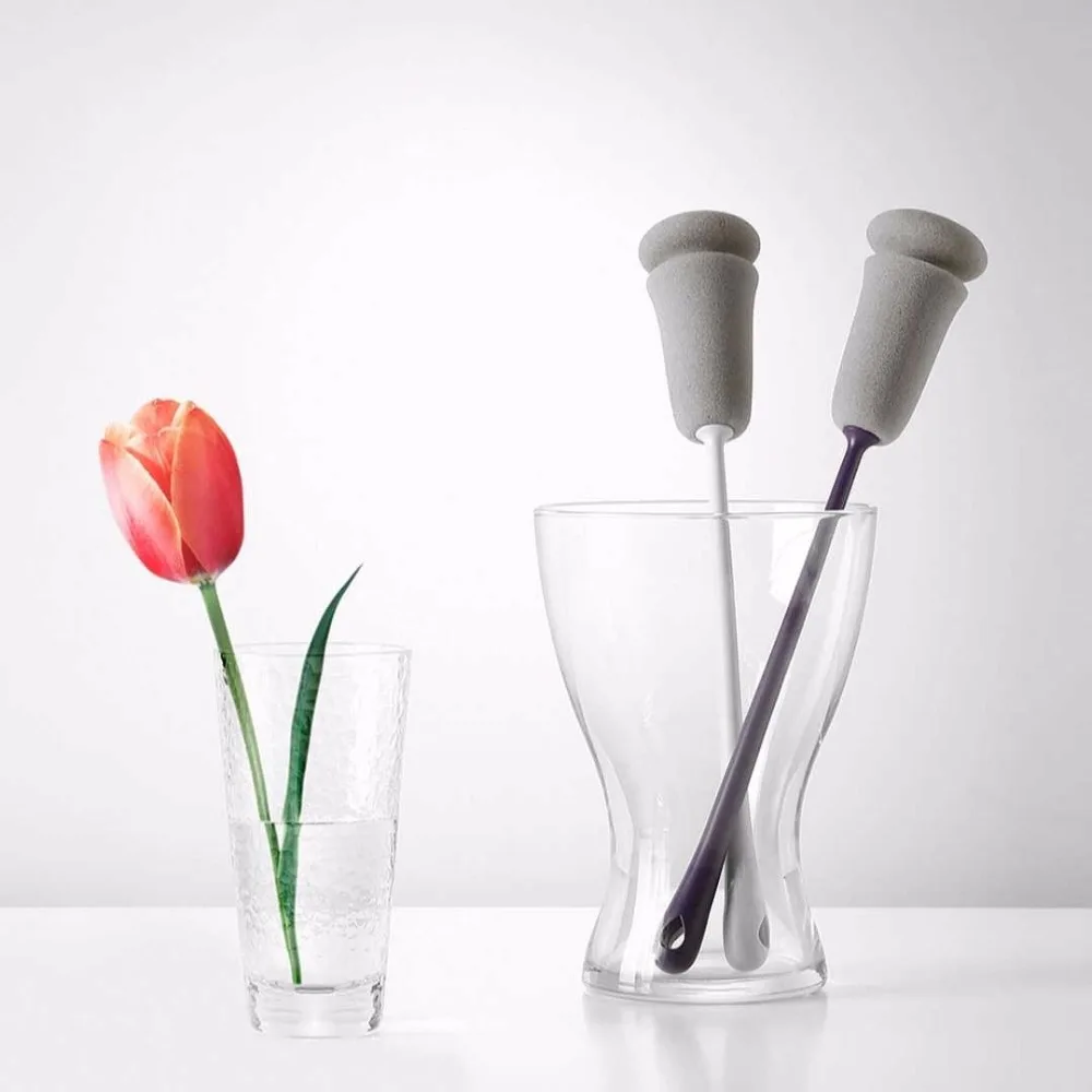  Xiaomi Tulip Sponge Cup Brush Long Handle Kitchen Cup Cleanning Tool for xiaomi smart home Cleaning - 32911786879