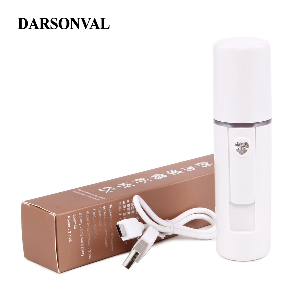 

DARSONVAL Portable Nano Mist Cold Facial Sprayer Skin Mist Spray Moisture Pore Moisturizing Rechargeable Hydrating Face Care SPA