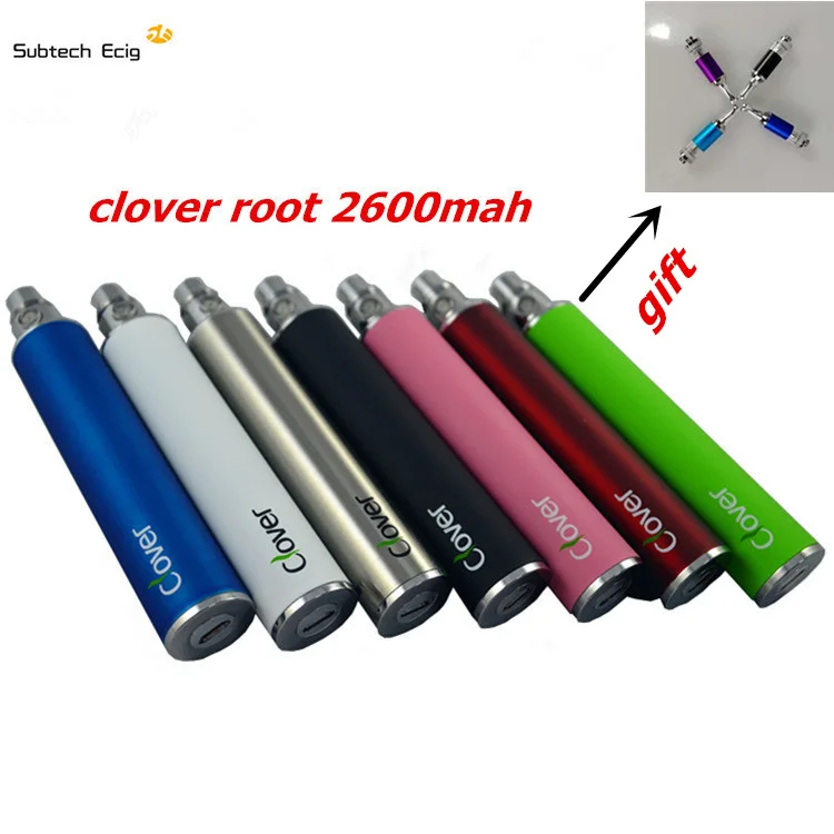 Электронная сигарета clover root батарея 2600 мАч USB-порт для электронной сигареты ego thread