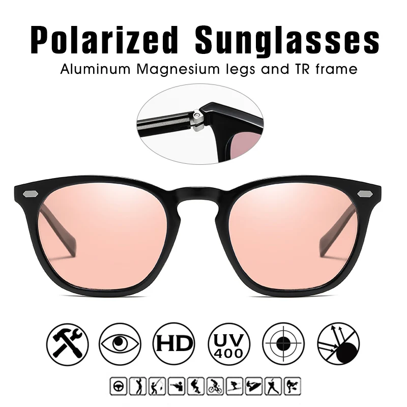 Кошачий глаз, фотохромные солнцезащитные очки, для женщин и мужчин, алюминиевые ноги, хамелеон, поляризационные, HD Видение, безопасные, для вождения, унисекс, солнцезащитные очки