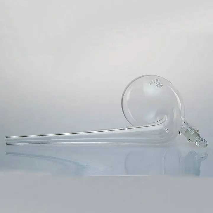 1 шт./лот 125 мл/250 мл/500 мл/1000 мл лабораторная стеклянная ретортная колба, ретортная бутылка с изогнутой шеей
