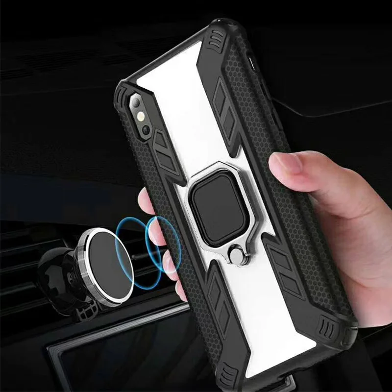 

SemgCeKen Finger ring car holder armor case for samsung galaxy s10 plus lite s10plus s10lite s10e luxury phone Hard back cover