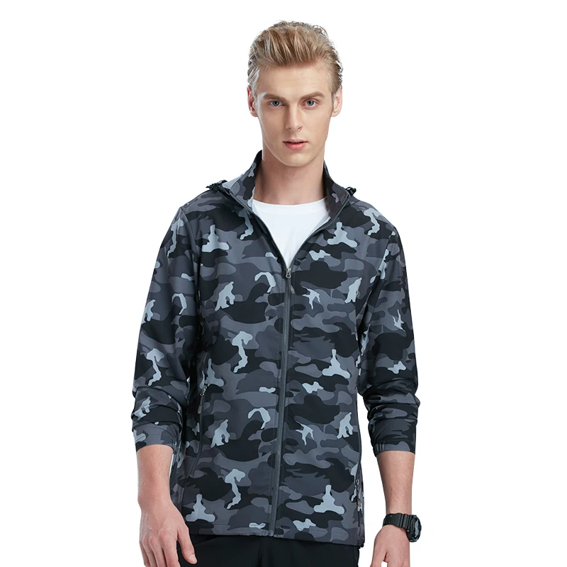 

Tectop Spring Summer Men Sun-protective Breathable Thin Jackets Male Outdoor Sports Elastic Wear-resistant Hiking Coats S-XXXL